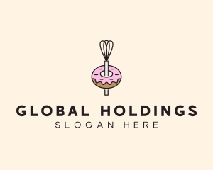 Donut Dessert Kitchenware logo design