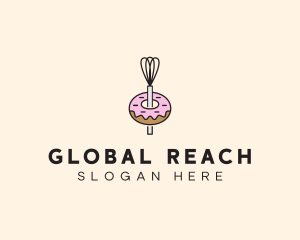 Donut Dessert Kitchenware logo design