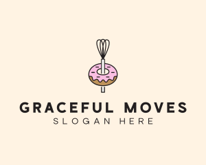 Donut Dessert Kitchenware logo design