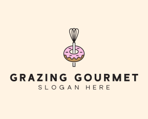 Donut Dessert Kitchenware logo design