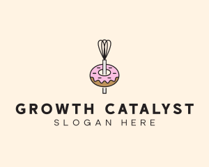 Donut Dessert Kitchenware logo design