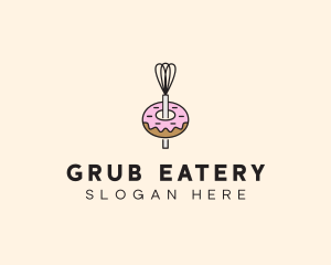 Donut Dessert Kitchenware logo design