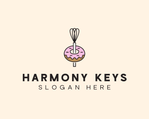 Donut Dessert Kitchenware logo design