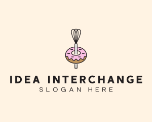 Donut Dessert Kitchenware logo design