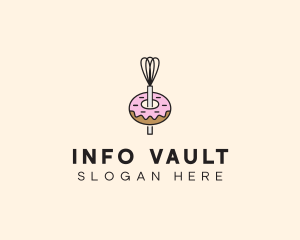 Donut Dessert Kitchenware logo design