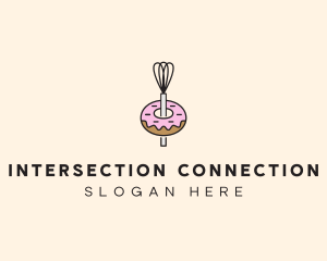 Donut Dessert Kitchenware logo design