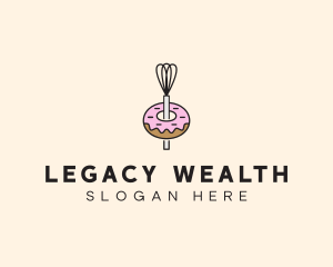 Donut Dessert Kitchenware logo design