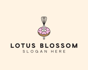 Donut Dessert Kitchenware logo design