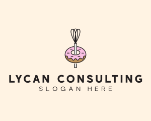 Donut Dessert Kitchenware logo design