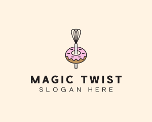 Donut Dessert Kitchenware logo design