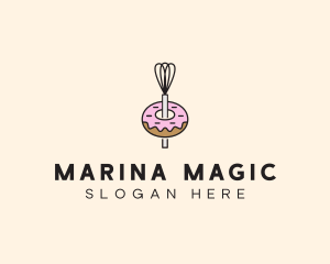 Donut Dessert Kitchenware logo design