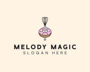 Donut Dessert Kitchenware logo design