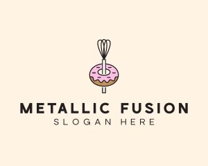 Donut Dessert Kitchenware logo design