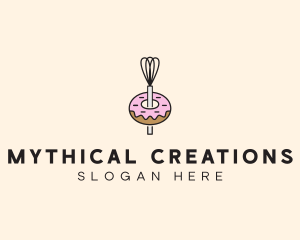 Donut Dessert Kitchenware logo design