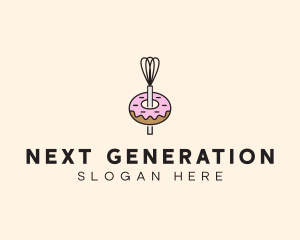 Donut Dessert Kitchenware logo design