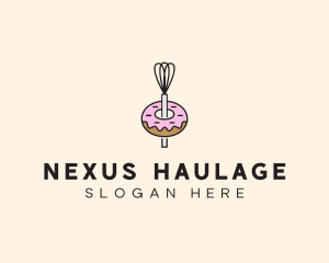 Donut Dessert Kitchenware logo design