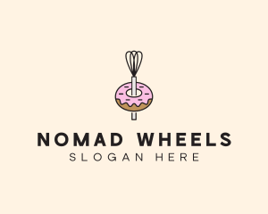 Donut Dessert Kitchenware logo design