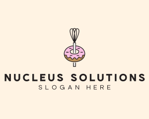 Donut Dessert Kitchenware logo design