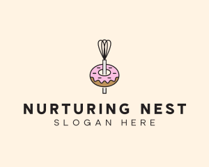 Donut Dessert Kitchenware logo design