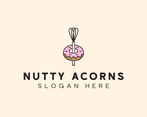 Donut Dessert Kitchenware logo design