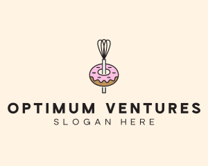 Donut Dessert Kitchenware logo design