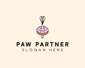 Donut Dessert Kitchenware logo design