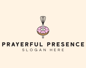 Donut Dessert Kitchenware logo design