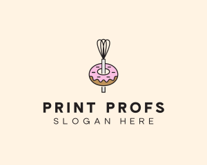 Donut Dessert Kitchenware logo design