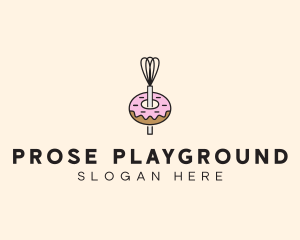 Donut Dessert Kitchenware logo design