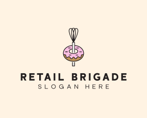 Donut Dessert Kitchenware logo design