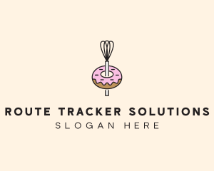 Donut Dessert Kitchenware logo design