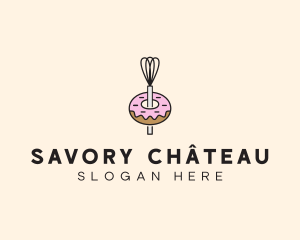 Donut Dessert Kitchenware logo design