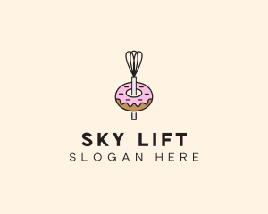 Donut Dessert Kitchenware logo design