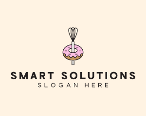 Donut Dessert Kitchenware logo design