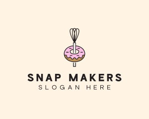 Donut Dessert Kitchenware logo design