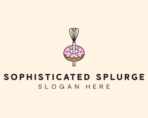 Donut Dessert Kitchenware logo design