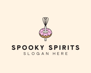 Donut Dessert Kitchenware logo design