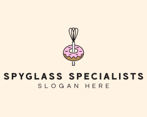 Donut Dessert Kitchenware logo design