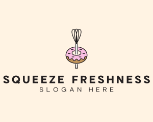 Donut Dessert Kitchenware logo design