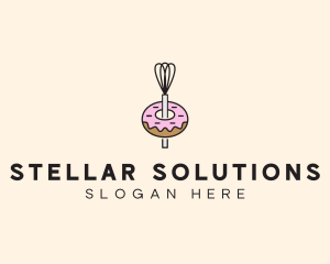 Donut Dessert Kitchenware logo design