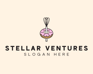 Donut Dessert Kitchenware logo design