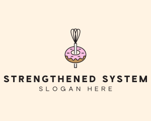 Donut Dessert Kitchenware logo design