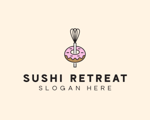 Donut Dessert Kitchenware logo design