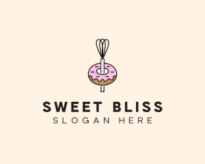 Donut Dessert Kitchenware logo design