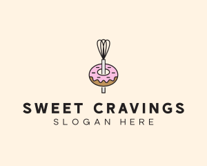 Donut Dessert Kitchenware logo design