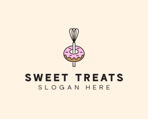 Donut Dessert Kitchenware logo design