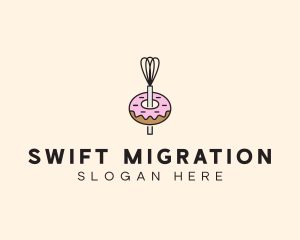 Donut Dessert Kitchenware logo design