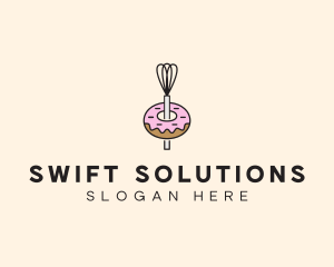 Donut Dessert Kitchenware logo design