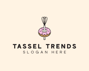 Donut Dessert Kitchenware logo design