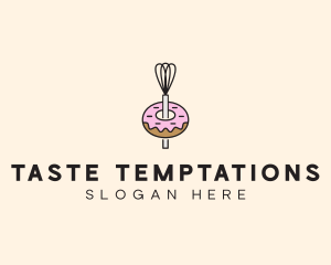 Donut Dessert Kitchenware logo design